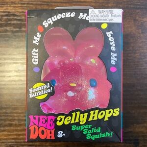 Nee Doh Jelly Hops Scented Bunny Toy Pink